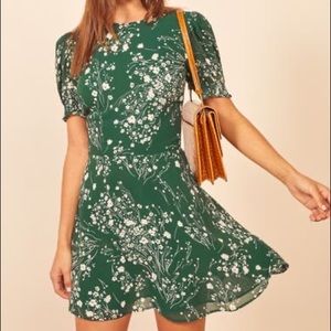Reformation Irma Floral short sleeve minidress